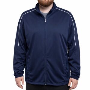 Foundry navy blue zip up sweat jacket men’s 4XLT big & tall